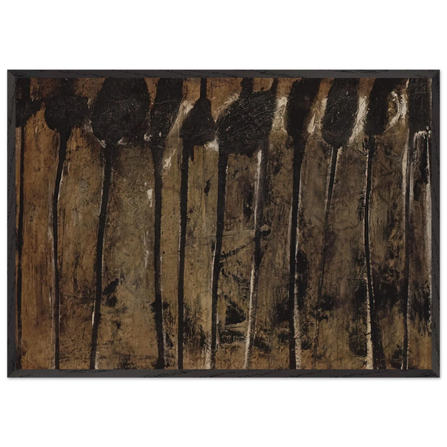 Solon I - Cy Twombly Framed Art Print – Black Wooden Frame - Default Title - -Framed Art Print