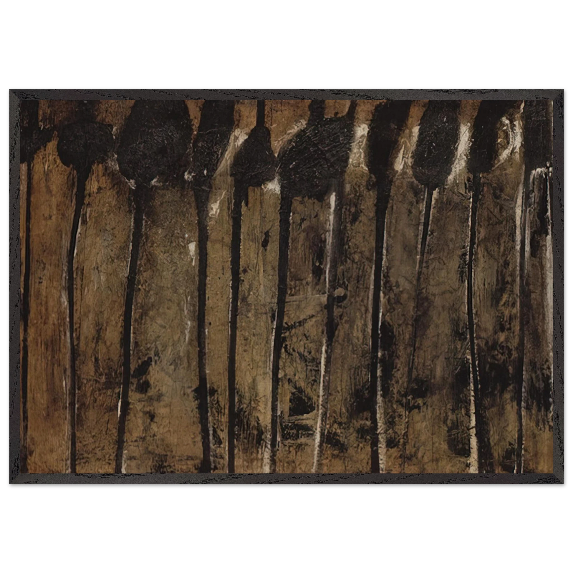 Solon I - Cy Twombly Framed Art Print – Black Wooden Frame - Default Title - -Framed Art Print