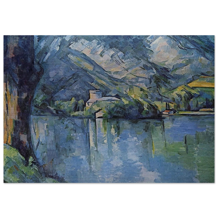 The Lac d'Annecy - Paul Cézanne Brushed Aluminum Print - 70x100 cm / 28x40 inches | Paul Cézanne Aluminum Print | Paul Cézanne Prints