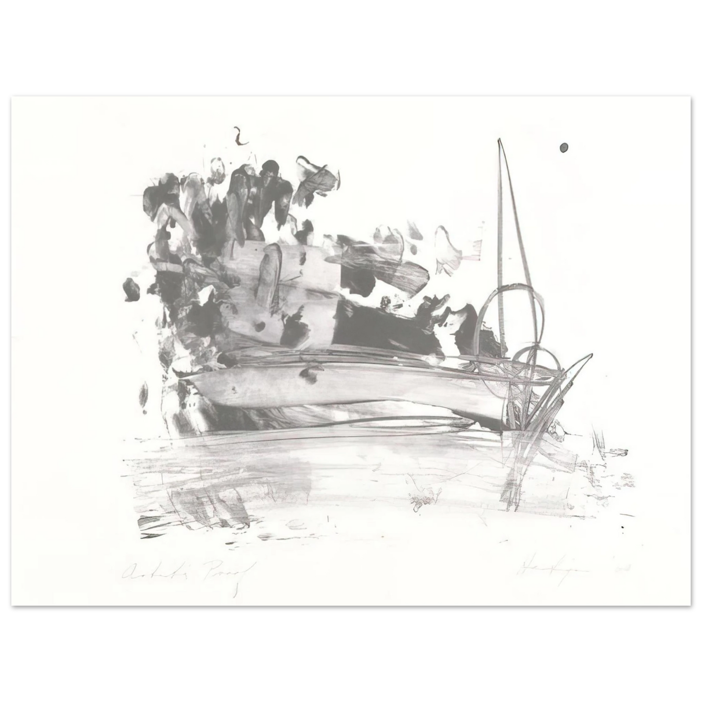 Grace Hartigan - The Hero Leaves His Ship Fine Art Poster - Default Title