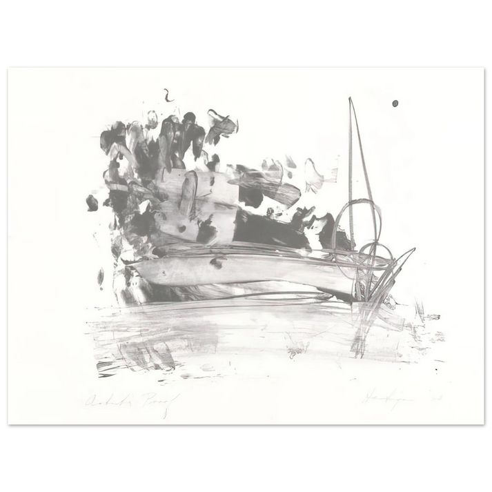 Grace Hartigan - The Hero Leaves His Ship  75x100 cm / 30x40inches Fine Art Poster