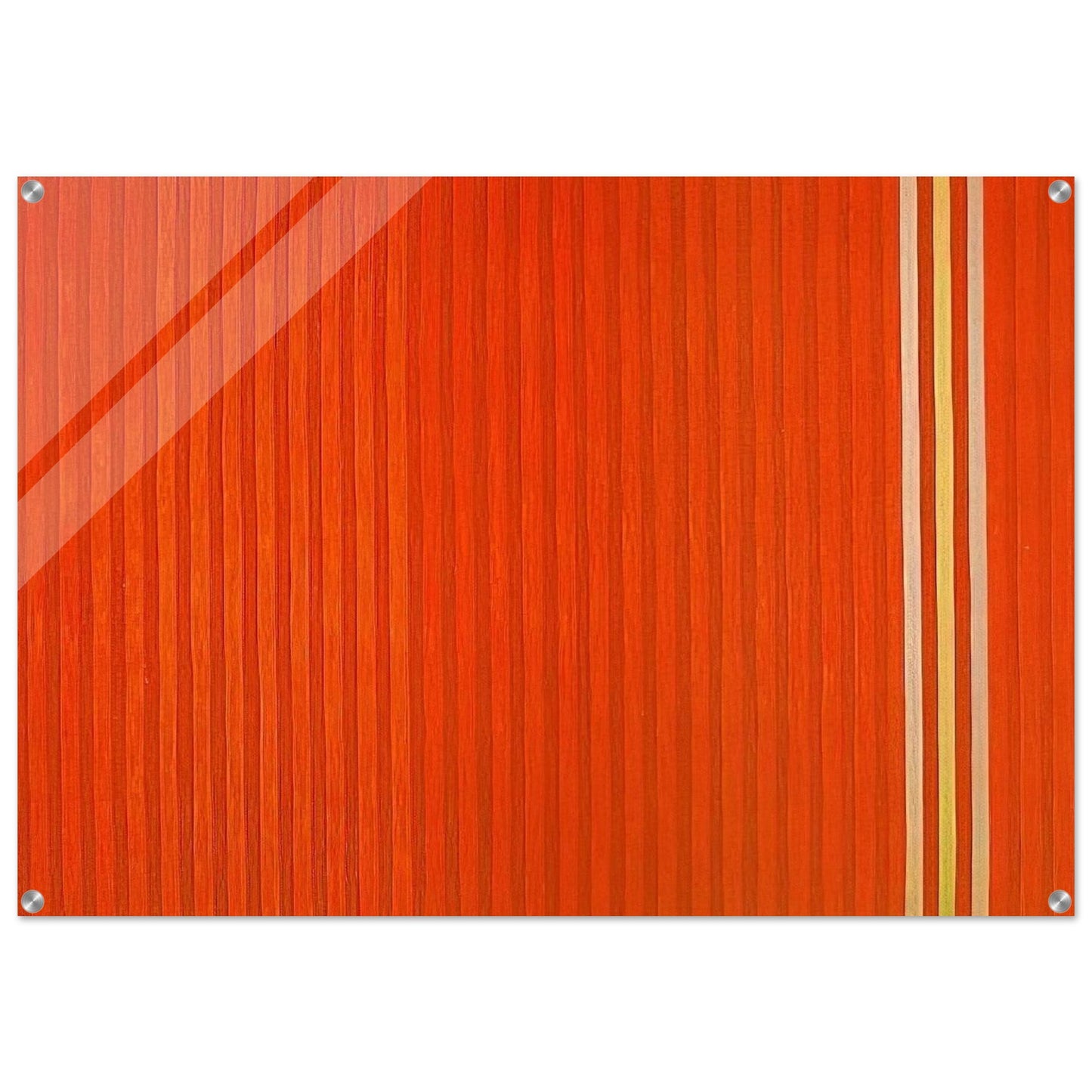 Red Devil - 1959 - Gene Davis Acrylic Print - 70x100 cm / 28x40″ inches | Gene Davis Wall Art | Gene Davis Prints