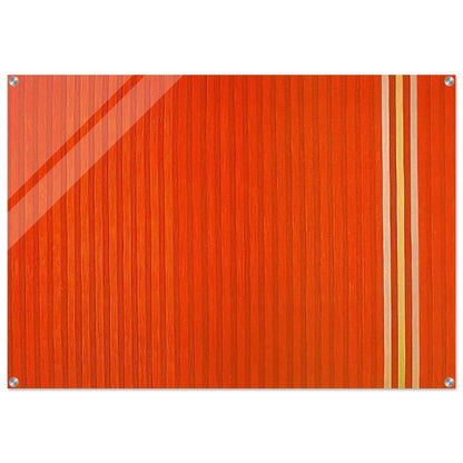 Red Devil - 1959 - Gene Davis Acrylic Print - 70x100 cm / 28x40″ inches | Gene Davis Wall Art | Gene Davis Prints