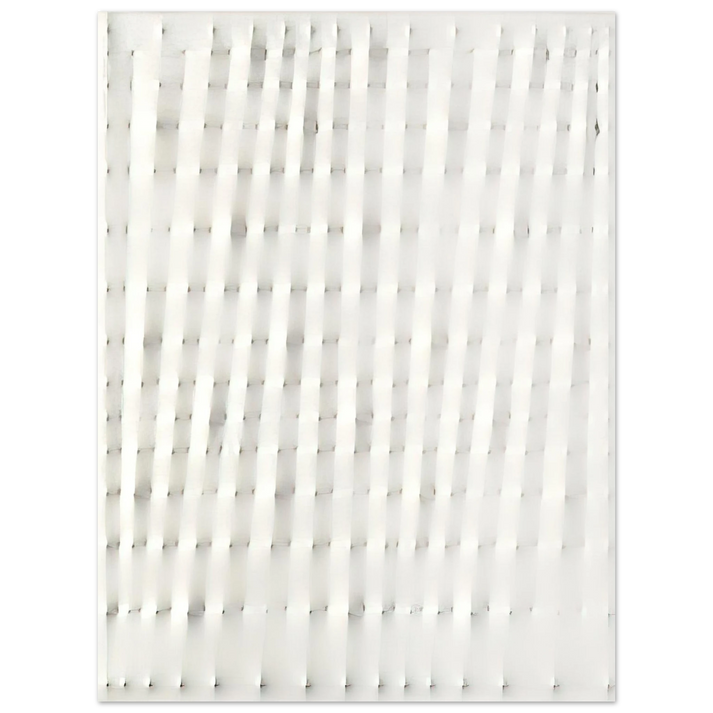 Enrico Castellani - Superficie Bianca - 1985  75x100 cm / 30x40inches Fine Art Poster