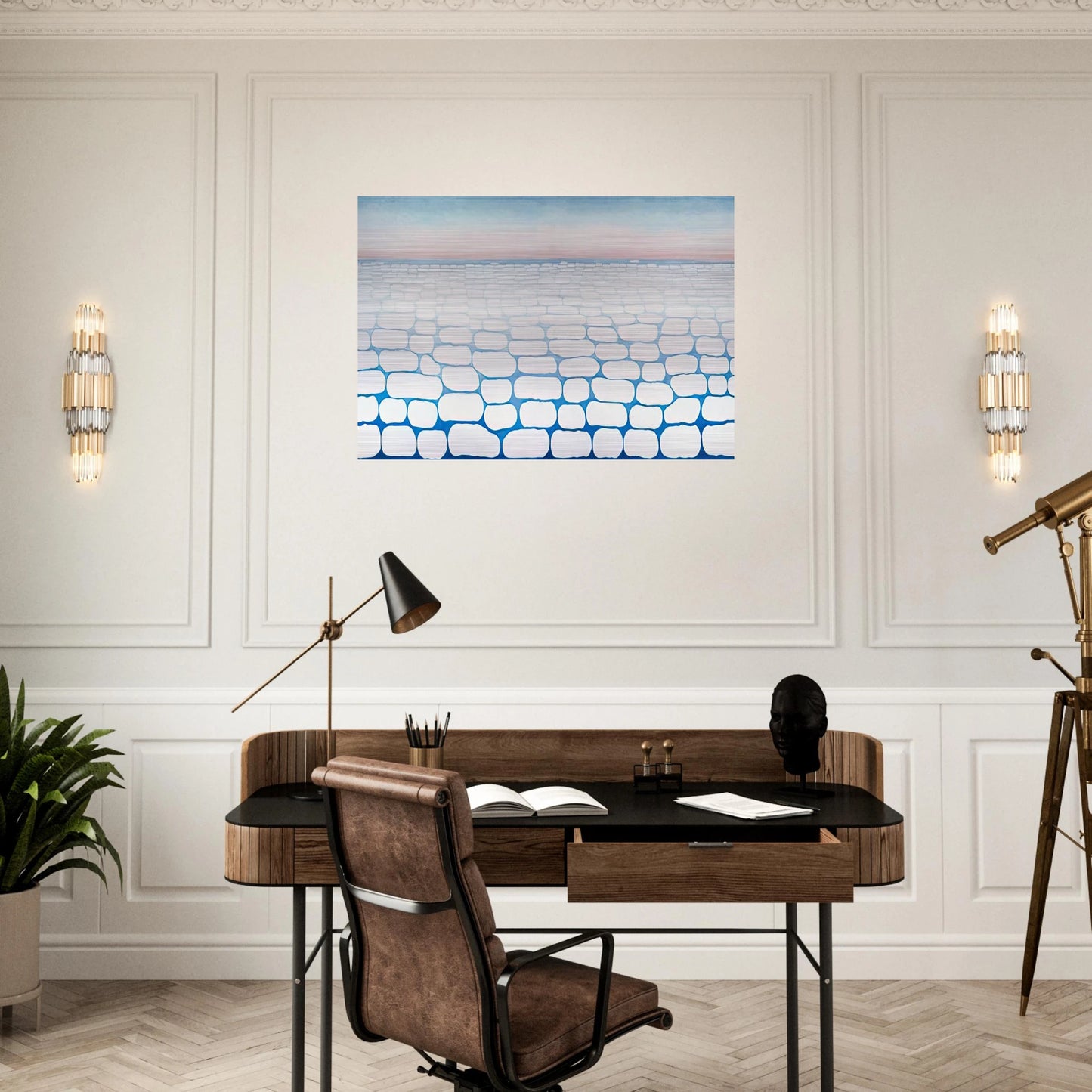 Sky Above Clouds IV - Georgia O'Keeffe Brushed Aluminum Print - 70x100 cm / 28x40 inches | Georgia O'Keeffe Aluminum Print | Georgia O'Keeffe Prints