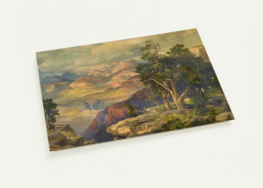 Grand Canyon from Hermit Rim Road By Thomas Moran Pack of 10 Post Cards | Thomas Moran Post Cards | A6 (10.5 x 14.8 cm) - 4.1 x 5.8 inches