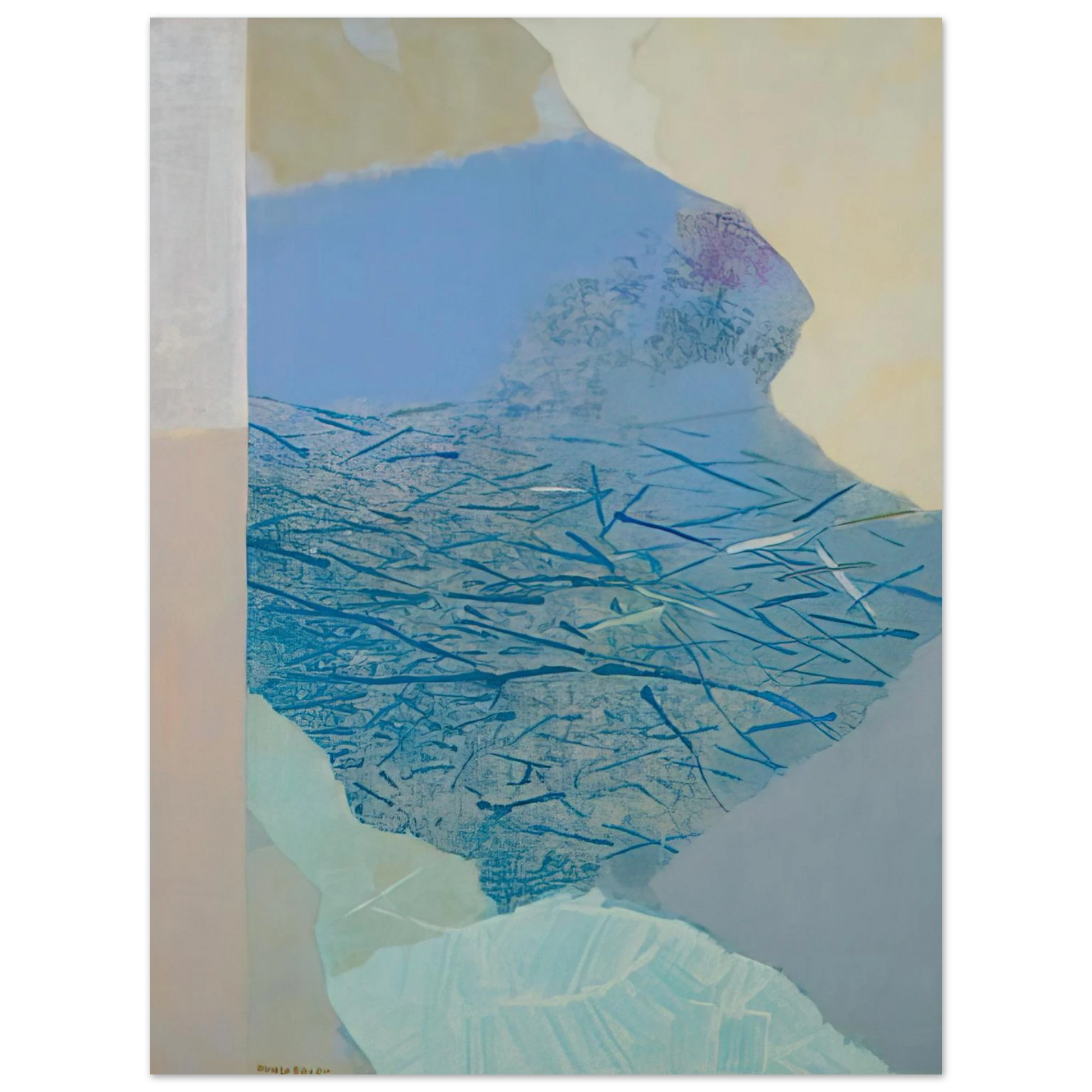 Kenzo Okada - Stream - Abstract Expressionism Fine Art Poster - Default Title