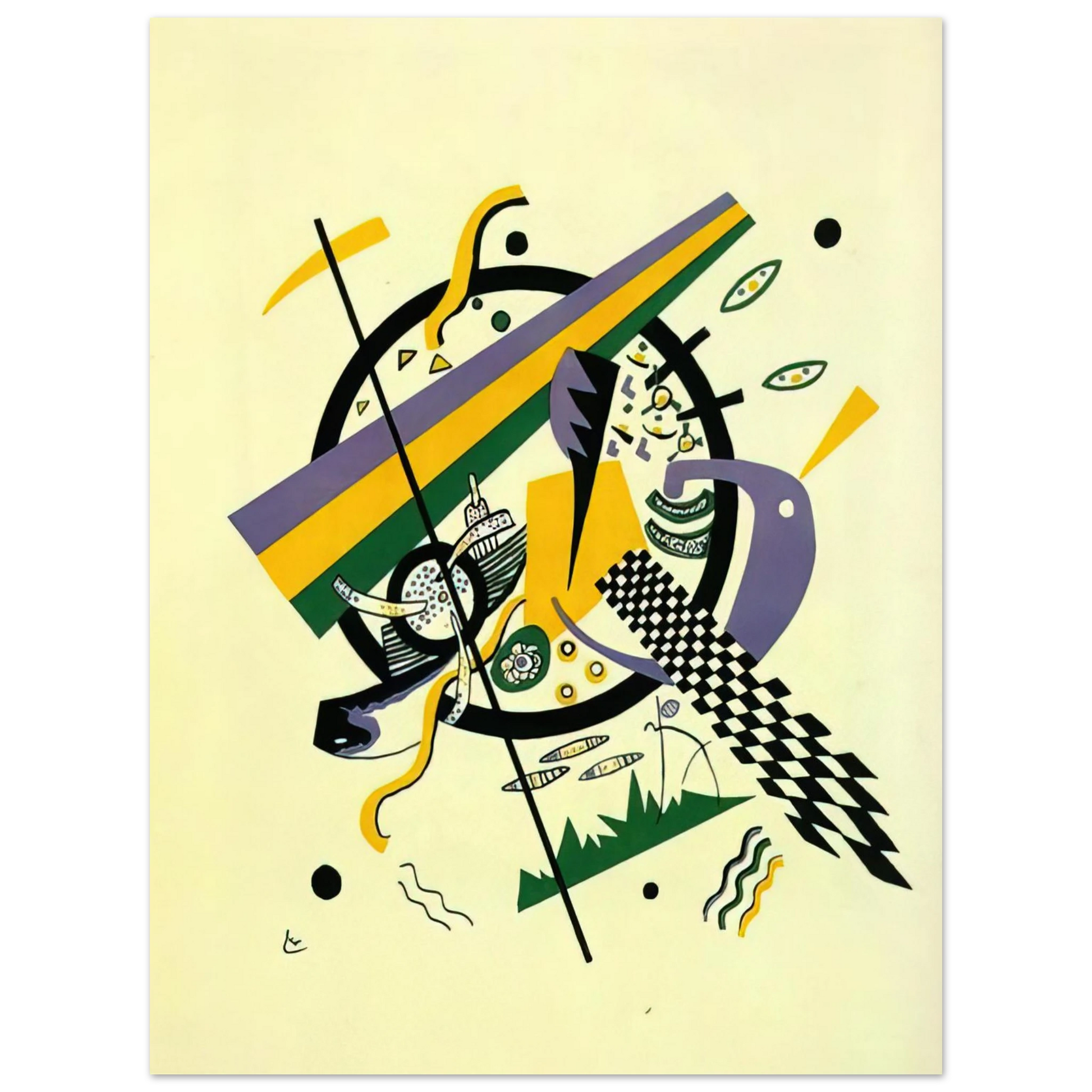 Wassily Kandinsky - SMALL WORLDS IV 1922 Fine Art Poster - Default Title