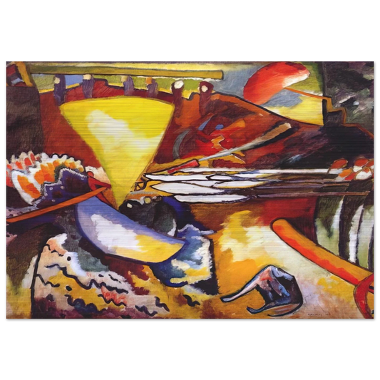 IMPROVISATION 11 1910 - Wassily Kandinsky Brushed Aluminum Print - 70x100 cm / 28x40 inches | Wassily Kandinsky Aluminum Print | Wassily Kandinsky Prints