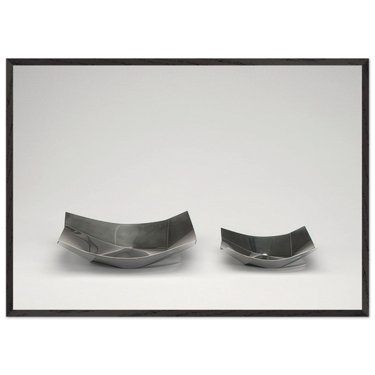 Maldive Tray - 1960 - Bruno Munari Framed Art Print – Black Wooden Frame - Default Title - -Framed Art Print