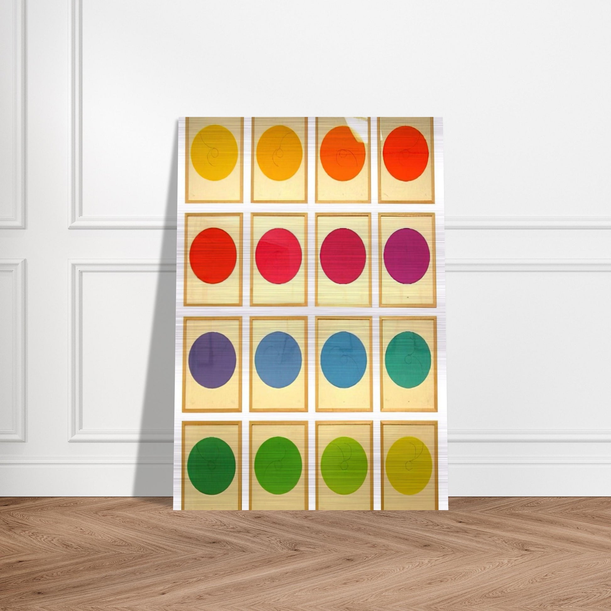 Constellations - 1974 - Max Bill Brushed Aluminum Print - 70x100 cm / 28x40 inches | Max Bill Aluminum Print | Max Bill Prints