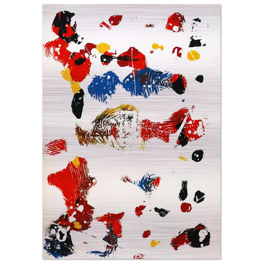 Untitled  SF27S  - Sam Francis Brushed Aluminum Print - 70x100 cm / 28x40 inches | Sam Francis Aluminum Print | Sam Francis Prints