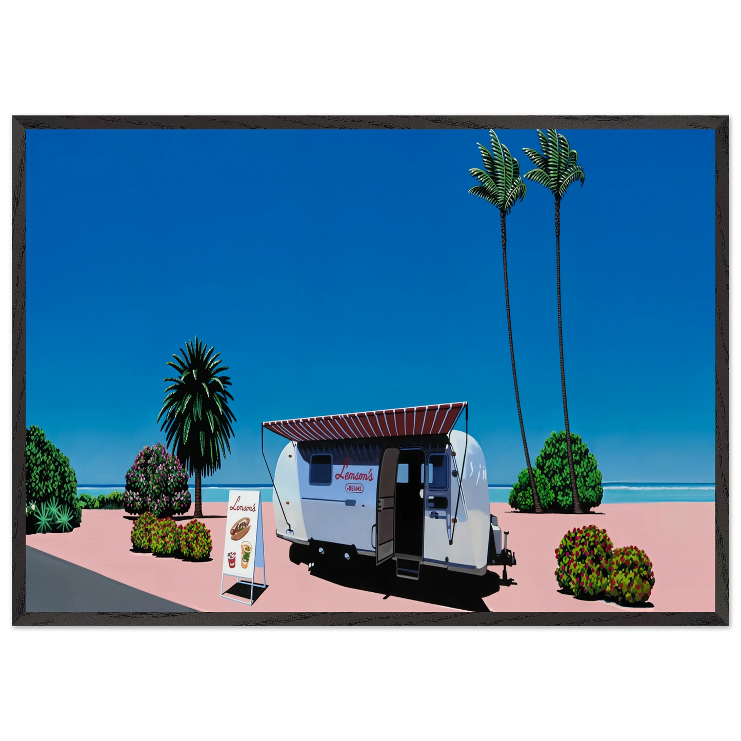 Lemsons Beams - Hiroshi Nagai Framed Art Print – Black Wooden Frame - Default Title - -Framed Art Print