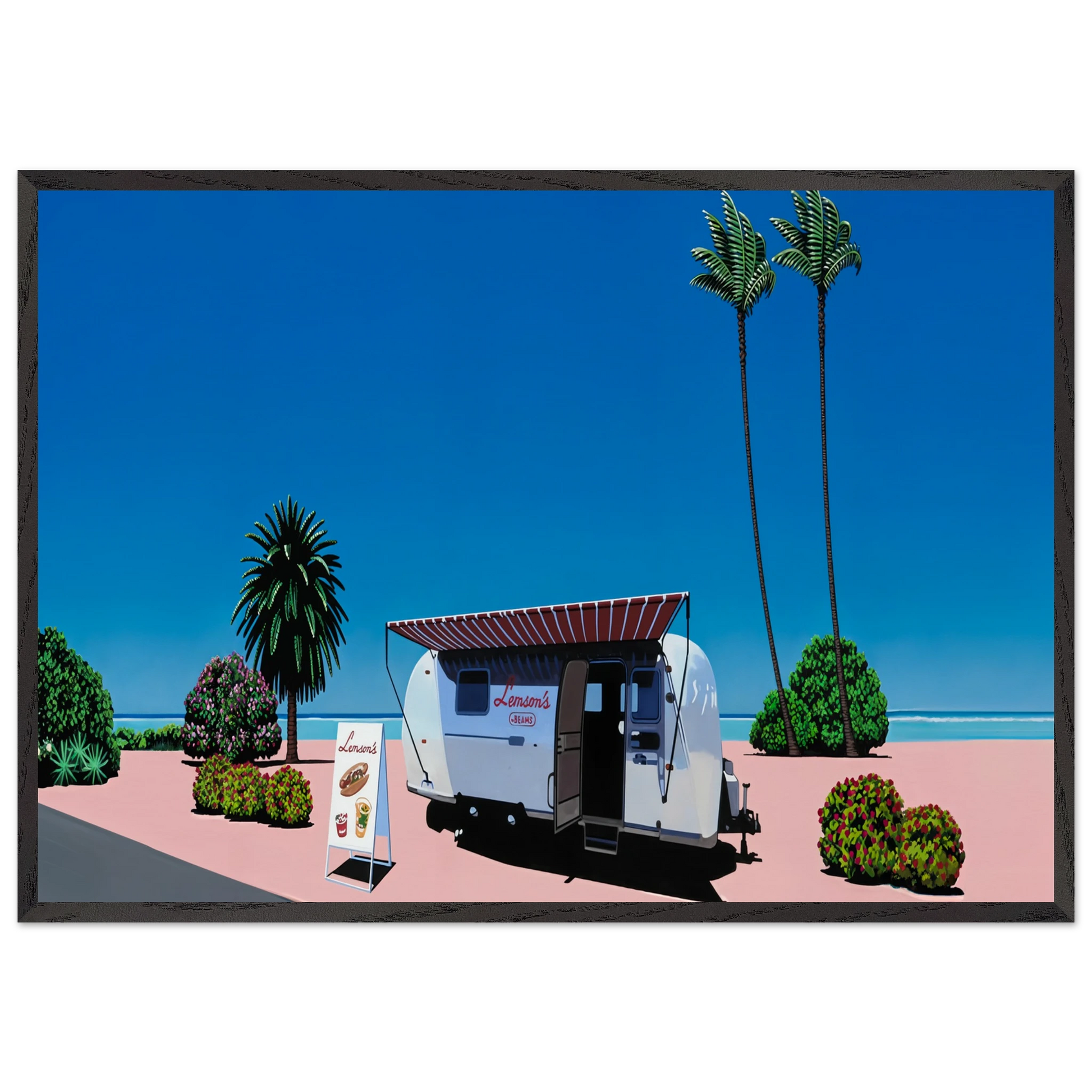 Lemsons Beams - Hiroshi Nagai Framed Art Print – Black Wooden Frame - Default Title - -Framed Art Print