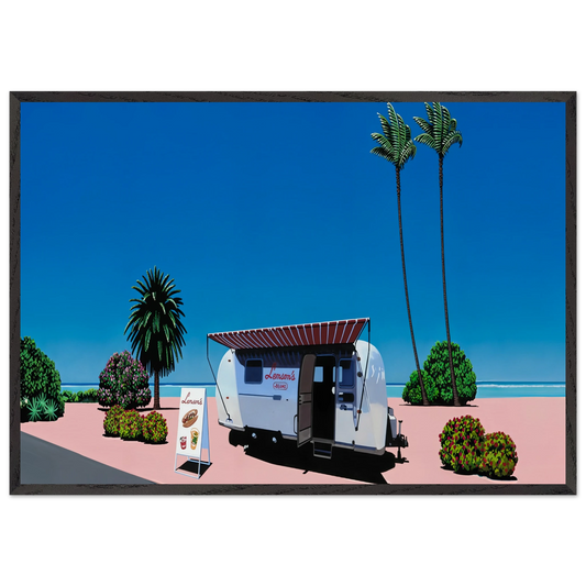 Lemsons Beams - Hiroshi Nagai Framed Art Print – Black Wooden Frame - Default Title - -Framed Art Print