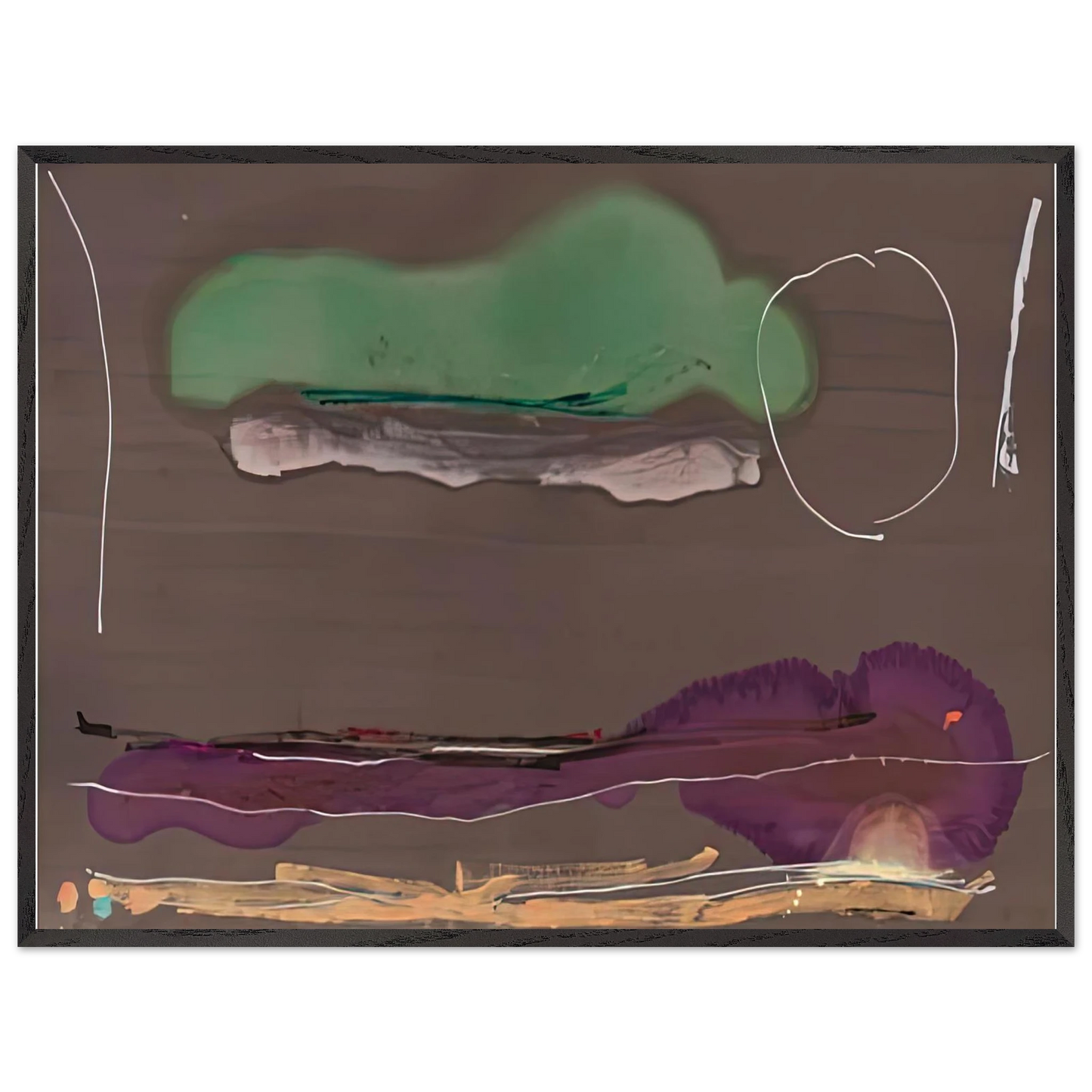 Helen Frankenthaler - Madrid, 1984- Wall Art - 30x40 cm / 12x16 inches - Fine Art Poster - -