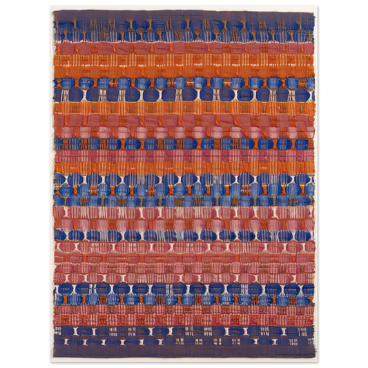 Anni Albers - RED AND BLUE LAYERS 1954 Fine Art Poster - Default Title