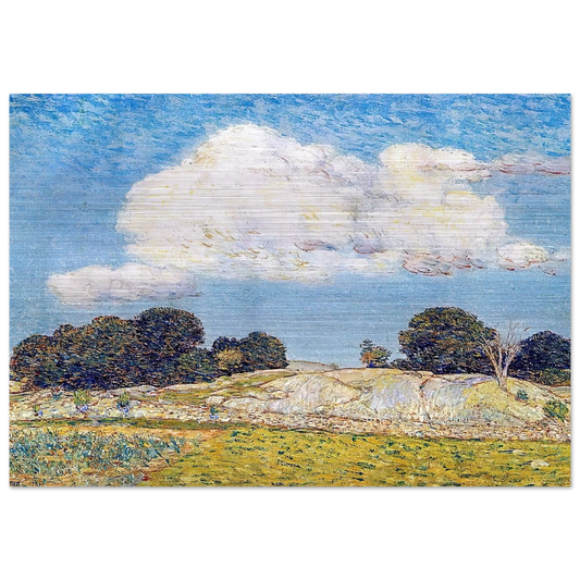 Dragon Cloud, Old Lyme - Childe Hassam Brushed Aluminum Print - 70x100 cm / 28x40 inches | Childe Hassam Aluminum Print | Childe Hassam Prints