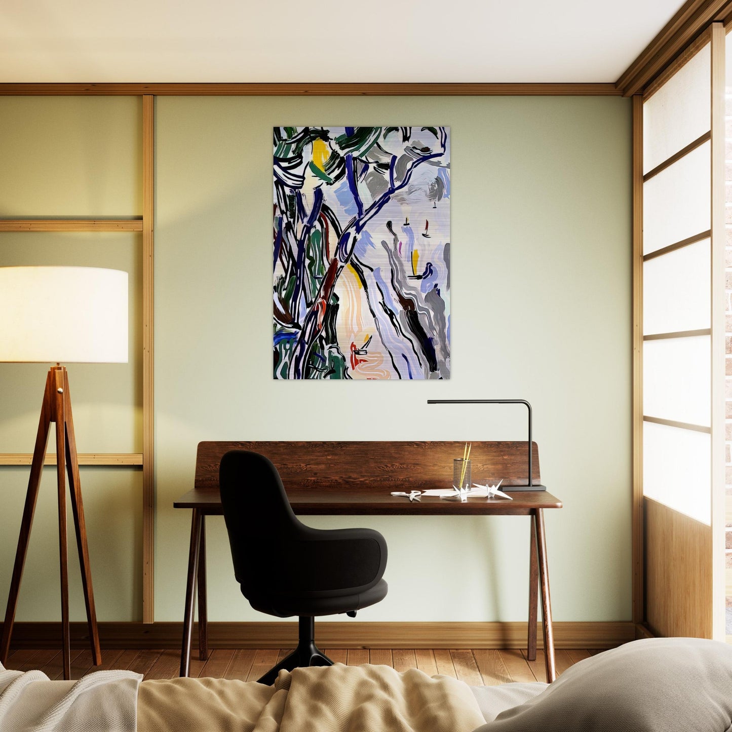 SAILBOATS 1985 - Roy Lichtenstein Brushed Aluminum Print - 70x100 cm / 28x40 inches | Roy Lichtenstein Aluminum Print | Roy Lichtenstein Prints