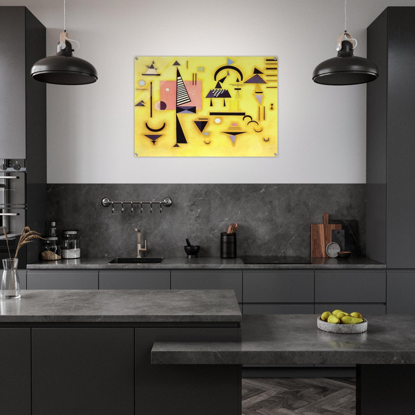 DECISIVE PINK 1932 - Wassily Kandinsky Acrylic Print - 70x100 cm / 28x40″ inches | Wassily Kandinsky Wall Art | Wassily Kandinsky Prints