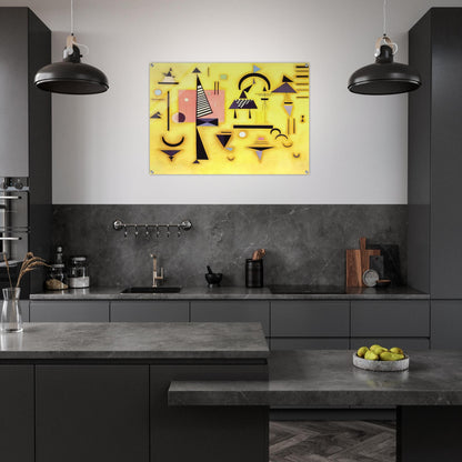 DECISIVE PINK 1932 - Wassily Kandinsky Acrylic Print - 70x100 cm / 28x40″ inches | Wassily Kandinsky Wall Art | Wassily Kandinsky Prints