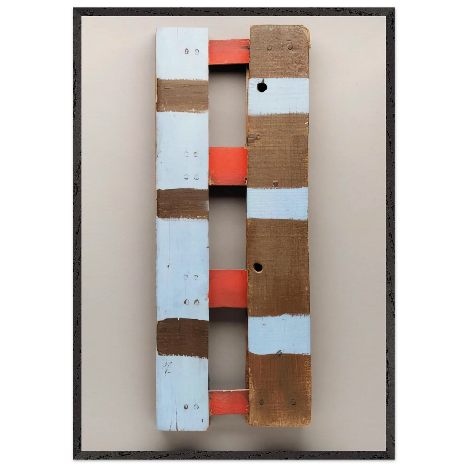 Ladder - 1968 - Betty Parsons 70x100 cm / 28x40 inches Framed Art Print – Black Wooden Frame