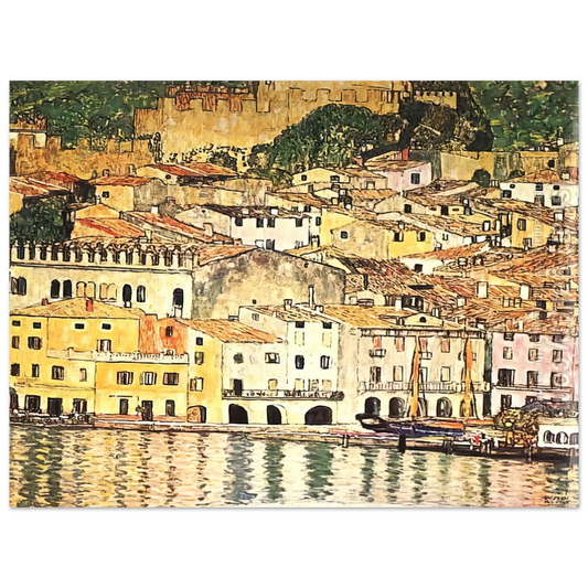 Gustav Klimt - MALCESINE ON LAKE GARDA Fine Art Poster - Default Title