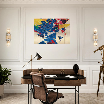 Middle Blue III - Sam Francis Brushed Aluminum Print - 70x100 cm / 28x40 inches | Sam Francis Aluminum Print | Sam Francis Prints