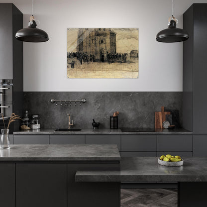 Sale of Building Scrap - Vincent van Gogh Acrylic Print - 70x100 cm / 28x40″ inches