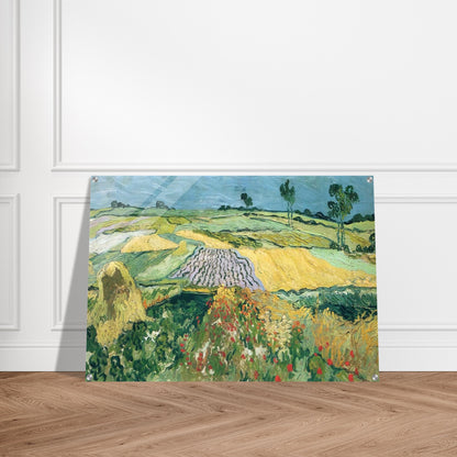 Wheatfields - Vincent van Gogh Acrylic Print - 70x100 cm / 28x40″ inches