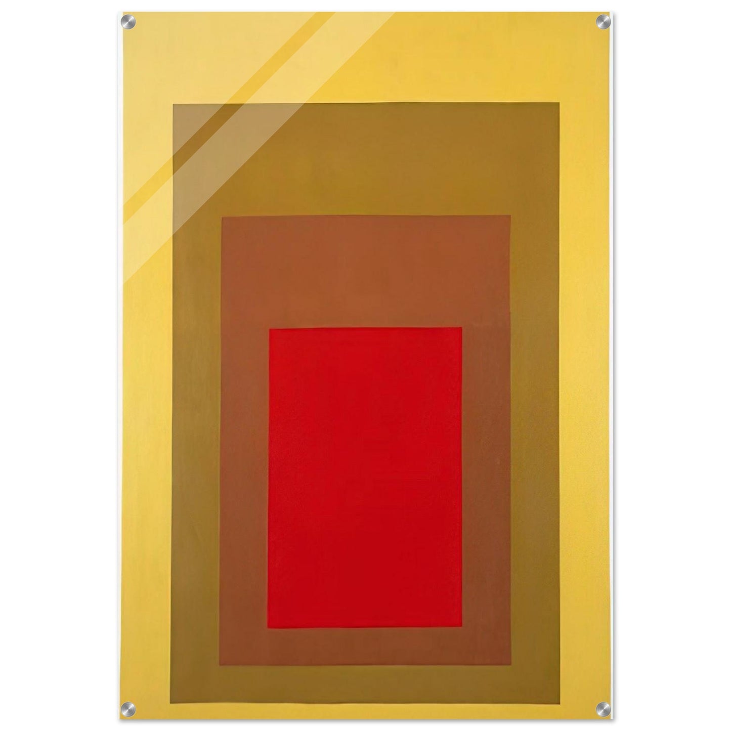 HOMAGE TO THE SQUARE 1967 1 - Josef Albers Acrylic Print - 70x100 cm / 28x40″ inches | Josef Albers Wall Art | Josef Albers Prints