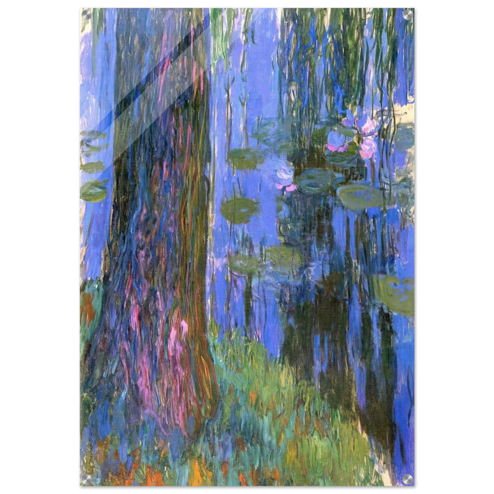 Weeping Willow and Water-Lily Pond - claude monet Acrylic Print - 70x100 cm / 28x40″ inches