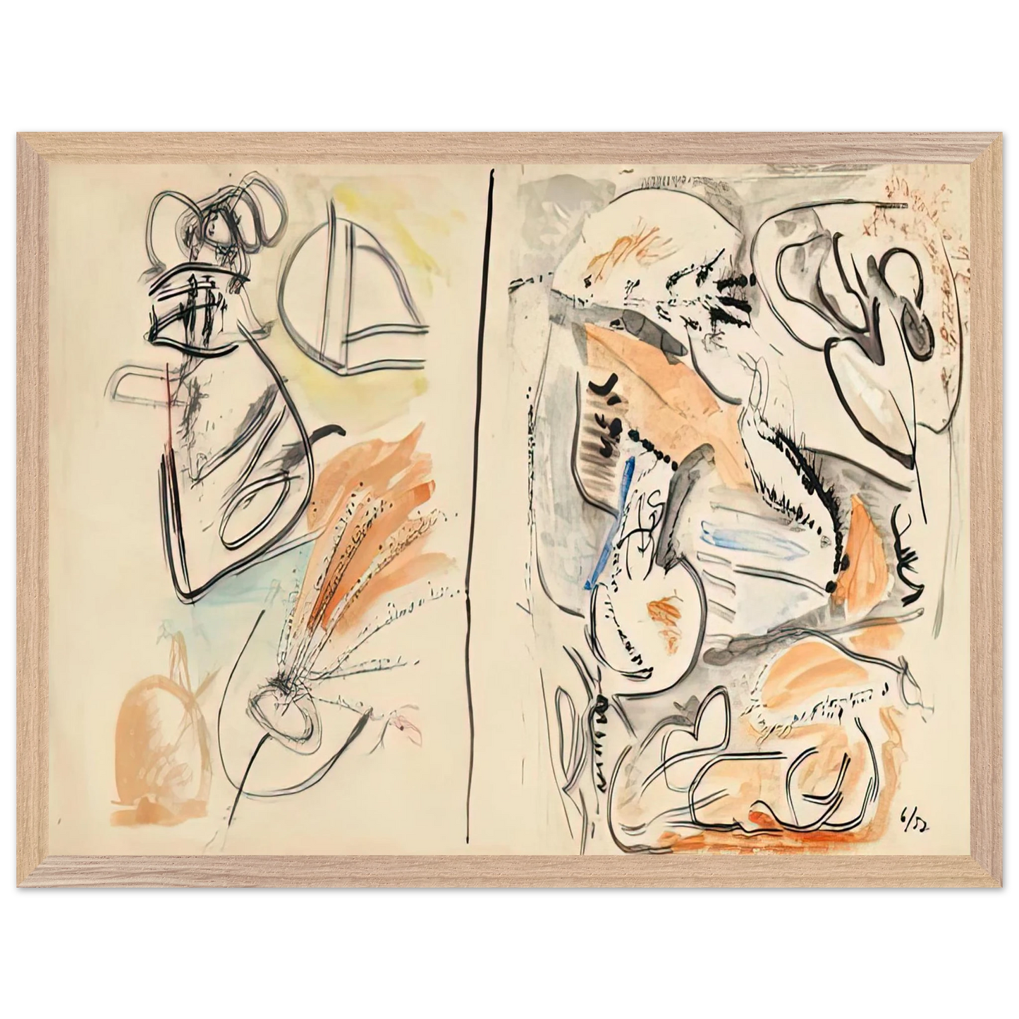Helen Frankenthaler - Window Shade No. 2, 1952- Wall Art - 30x40 cm / 12x16 inches - Fine Art Poster - -