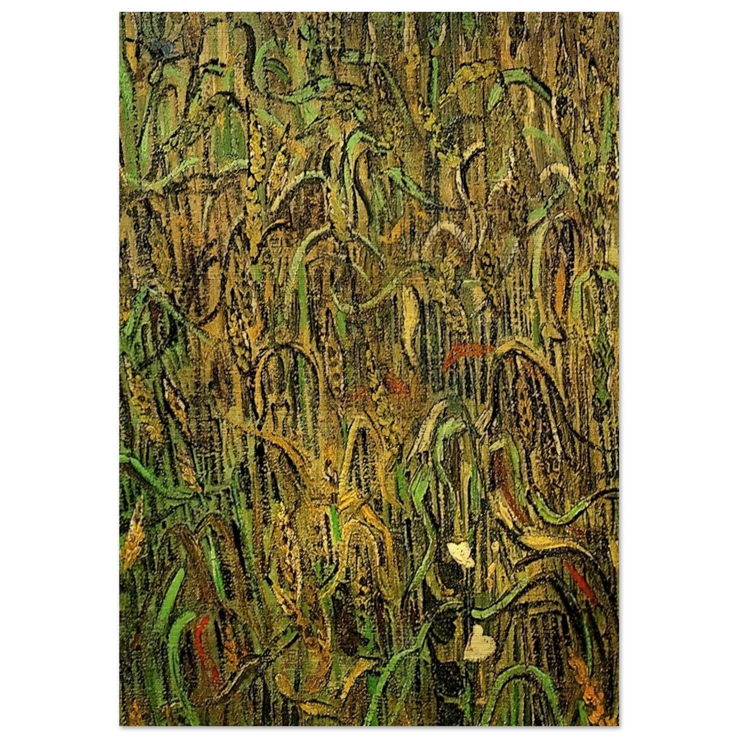 Ears of Wheat - Vincent van Gogh Brushed Aluminum Print - 70x100 cm / 28x40 inches | Vincent van Gogh Aluminum Print | Vincent van Gogh Prints