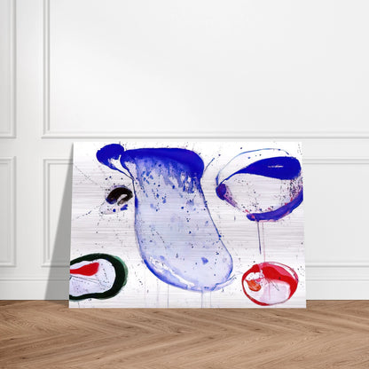 Blue 47 - Sam Francis Brushed Aluminum Print - 70x100 cm / 28x40 inches | Sam Francis Aluminum Print | Sam Francis Prints