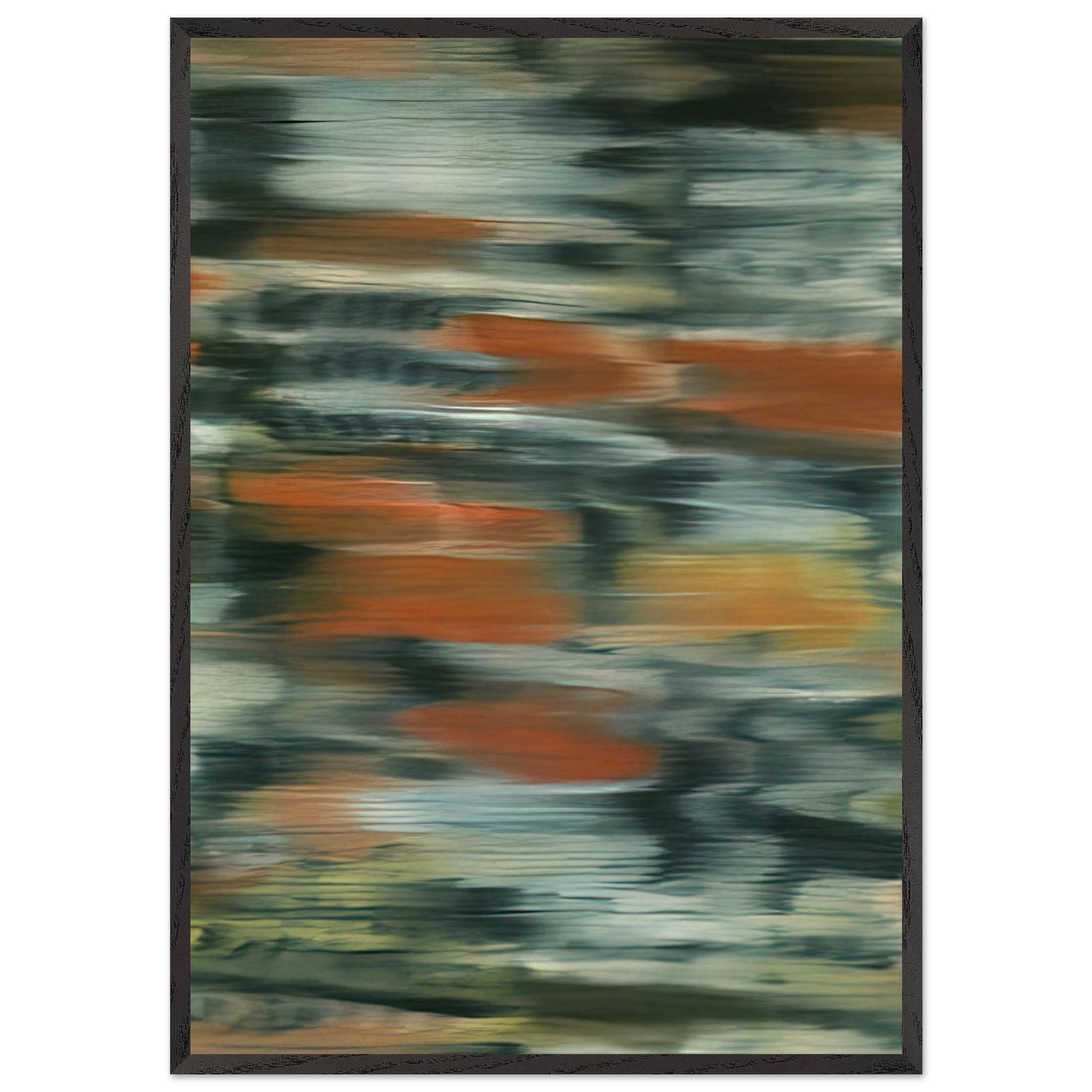 TOWNSCAPE PX 1968 - Gerhard Richter Framed Art Print – Black Wooden Frame - Default Title - -Framed Art Print