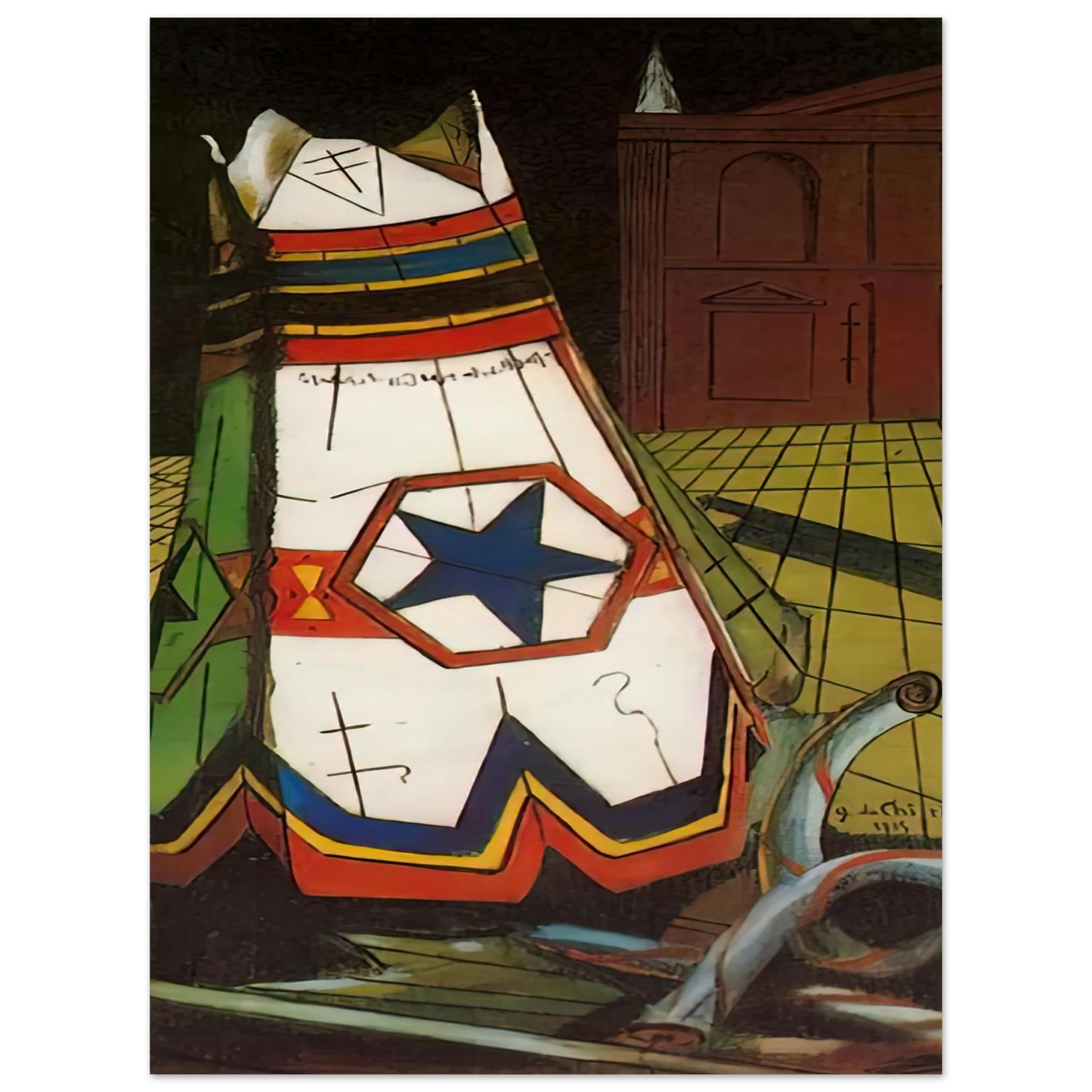 Giorgio de Chirico - PLAYTHINGS OF THE PRINCE 1915 Fine Art Poster - Default Title