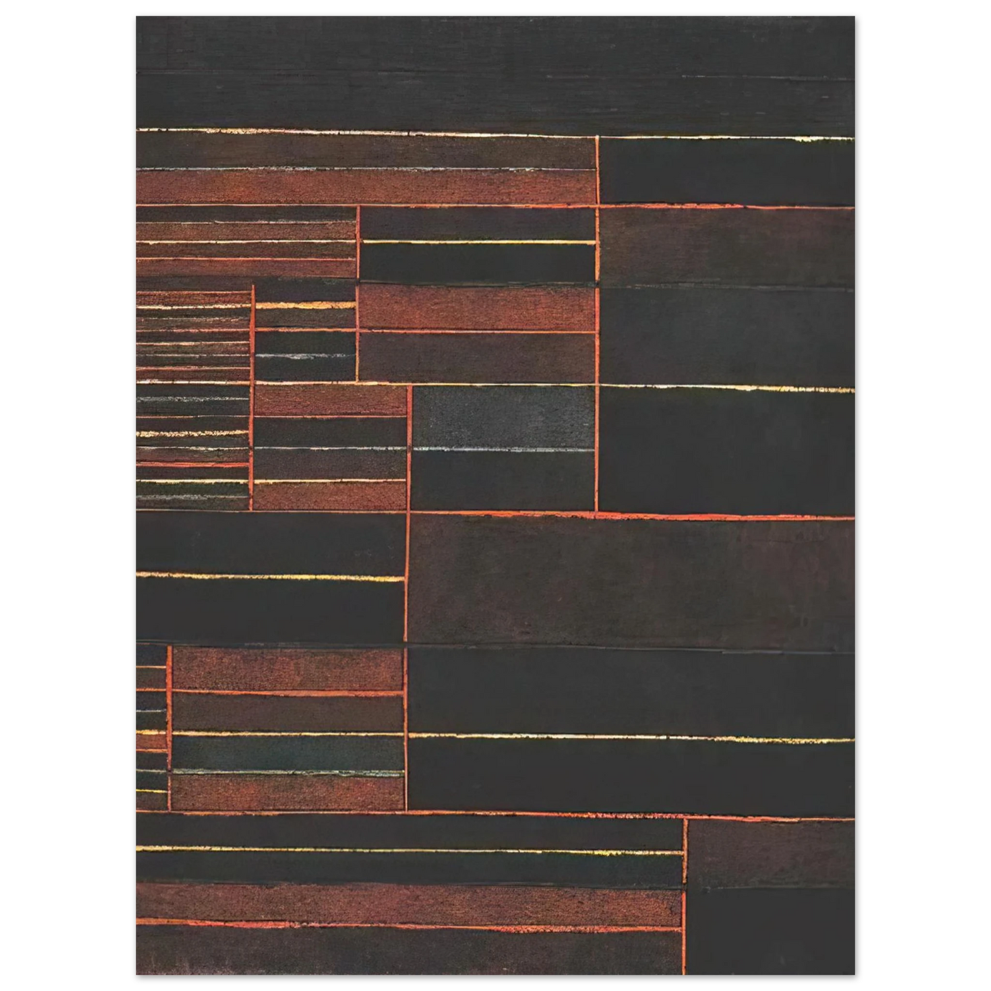 Paul Klee - IN THE CURRENT SIX THRESHOLDS 1929 Fine Art Poster - Default Title