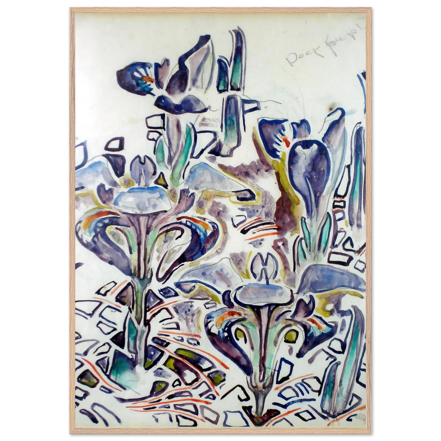 Walter Inglis Anderson - Walter Anderson Wall art - 45x60 cm / 18x24 Inches - Premium Wooden Framed Poster With Fine Art Paper - White frame