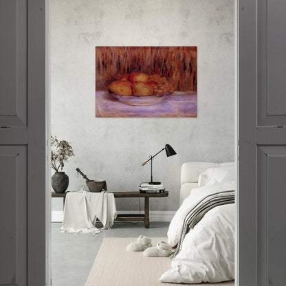 Still Life with Pears and Grapes - Pierre-Auguste Renoir Brushed Aluminum Print - 70x100 cm / 28x40 inches | Pierre-Auguste Renoir Aluminum Print | Pierre-Auguste Renoir Prints