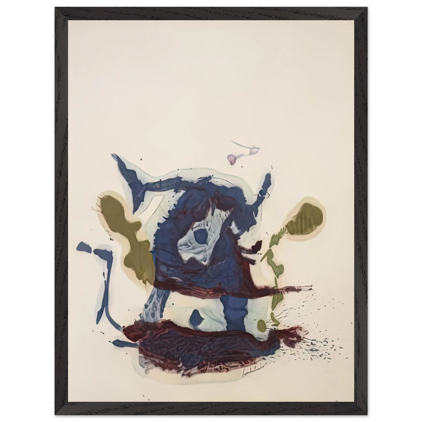 Helen Frankenthaler - Vessel, 1961- Wall Art - 30x40 cm / 12x16 inches - Premium Wooden Framed Poster With Fine Art Paper - White frame