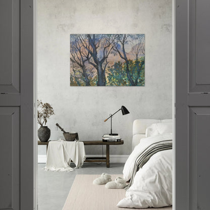 Pink Light - Post-Impressionism - Natalia Goncharova Brushed Aluminum Print - 70x100 cm / 28x40 inches | Natalia Goncharova Aluminum Print | Natalia Goncharova Prints