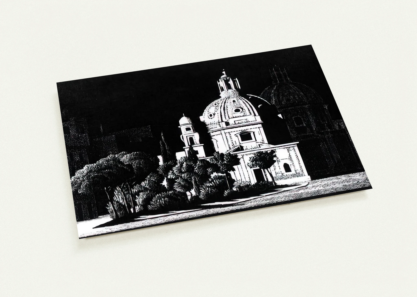 NOCTURNAL ROME 1 By MC Escher Pack of 10 Post Cards | MC Escher Post Cards | A6 (10.5 x 14.8 cm) - 4.1 x 5.8 inches