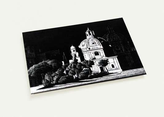 NOCTURNAL ROME 1 By MC Escher Pack of 10 Post Cards | MC Escher Post Cards | A6 (10.5 x 14.8 cm) - 4.1 x 5.8 inches