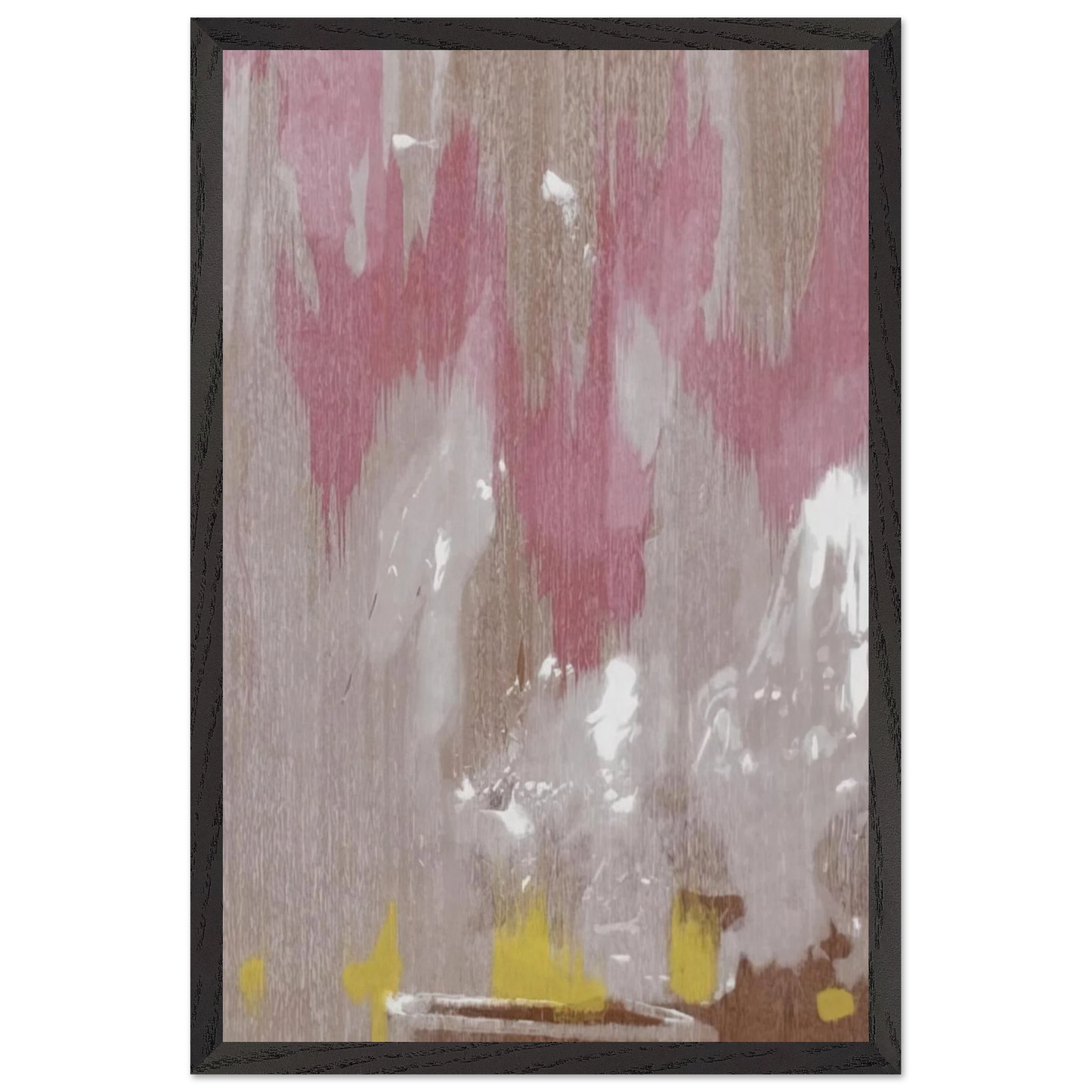 Helen Frankenthaler - Tales of Genji IV - 1998 Wall art - 27x35 cm / 11x14 inches - Premium Wooden Framed Poster With Fine Art Paper - White frame