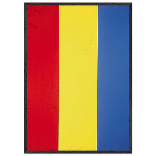 Red Yellow Blue Painting No 1 - 1974 - Brice Marden Framed Art Print – Black Wooden Frame - Default Title - -Framed Art Print