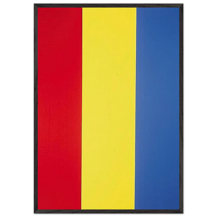 Red Yellow Blue Painting No 1 - 1974 - Brice Marden 70x100 cm / 28x40 inches Framed Art Print – Black Wooden Frame