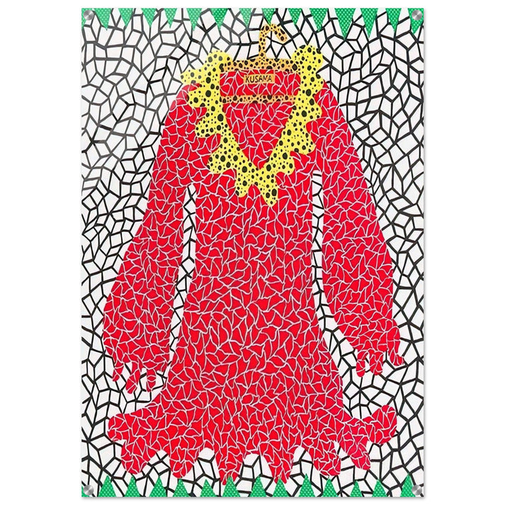 DRESS 1982 - Yayoi Kusama Acrylic Print - 70x100 cm / 28x40″ inches | Yayoi Kusama Wall Art | Yayoi Kusama Prints