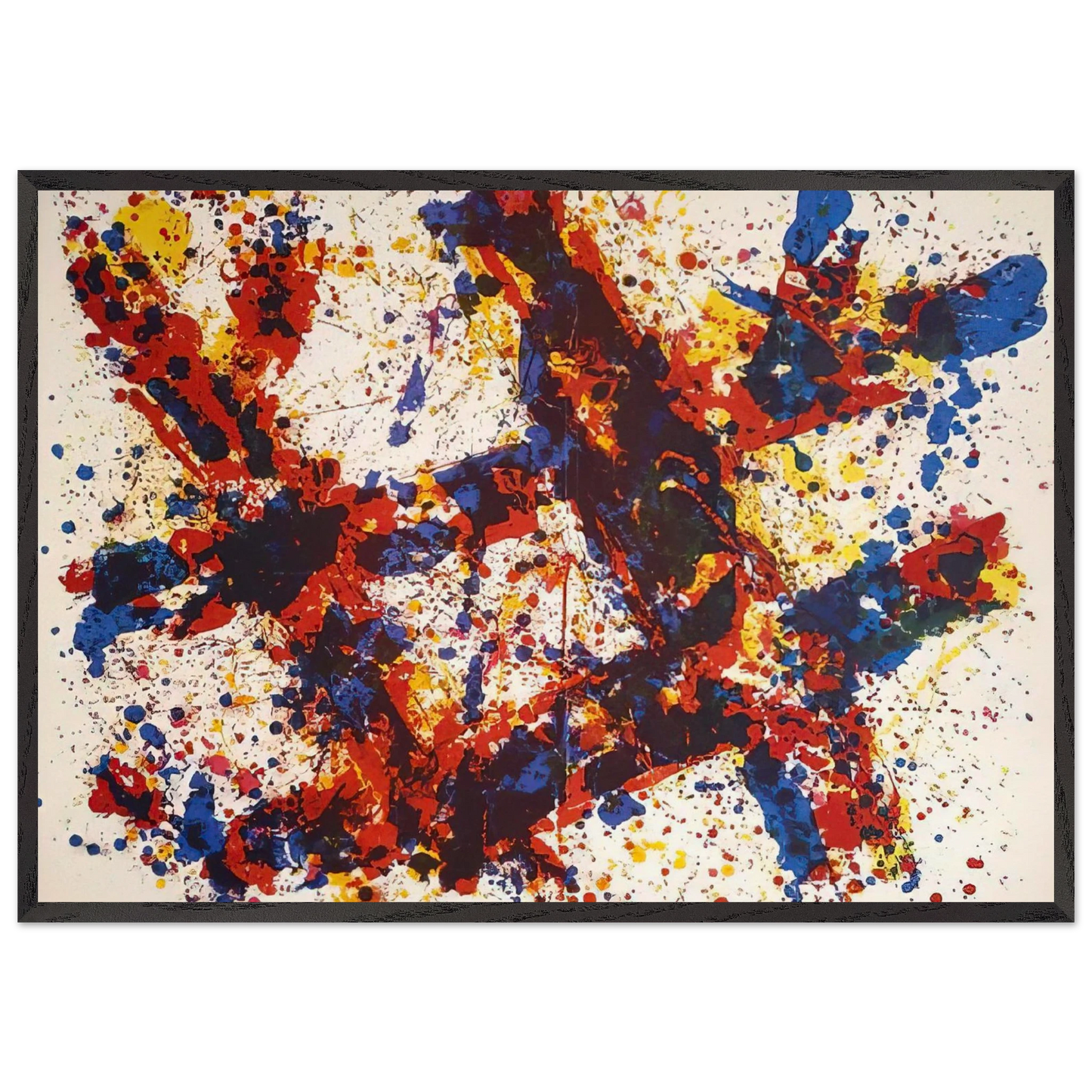 Firewood - Sam Francis Framed Art Print – Black Wooden Frame - Default Title - -Framed Art Print