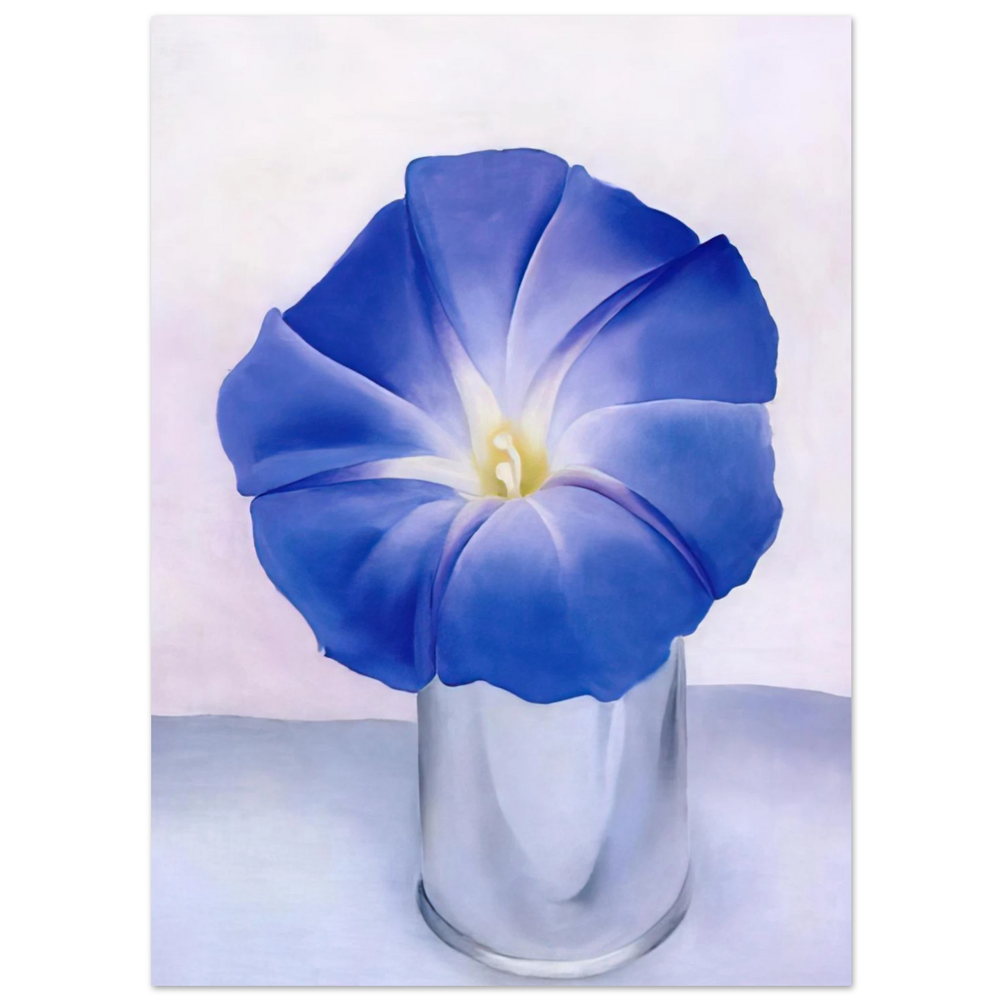 Georgia O'Keeffe - Blue Morning Glory Fine Art Poster - 75x100 cm / 30x40 inches